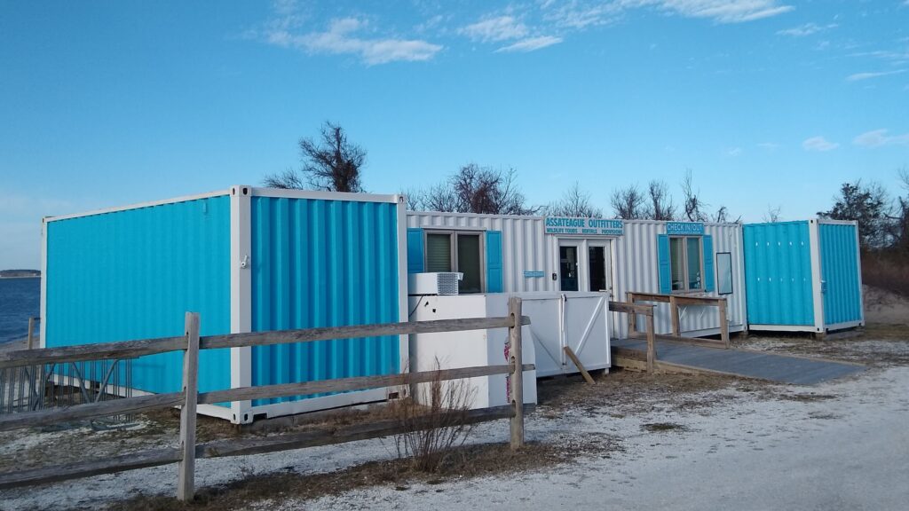 Assateague Outfitters shipping container shop