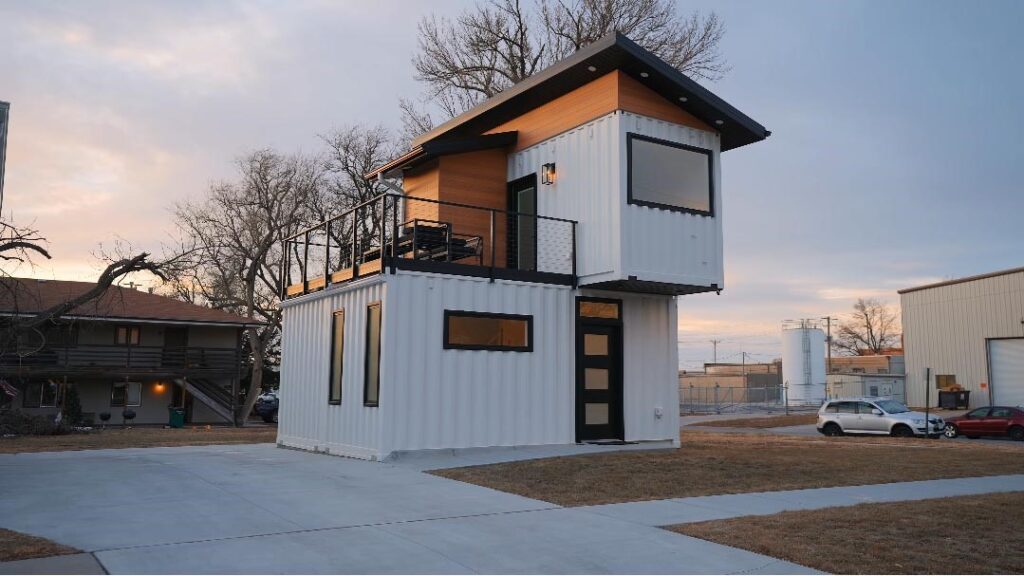 lincoln nebraska shipping container home vacation rental