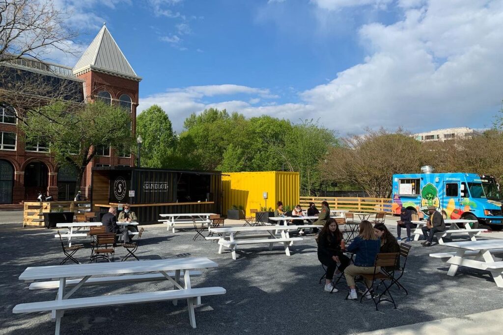 Sandlot Georgetown shipping container bar