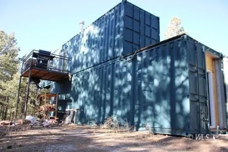 shipping container cabin westcliffe CO