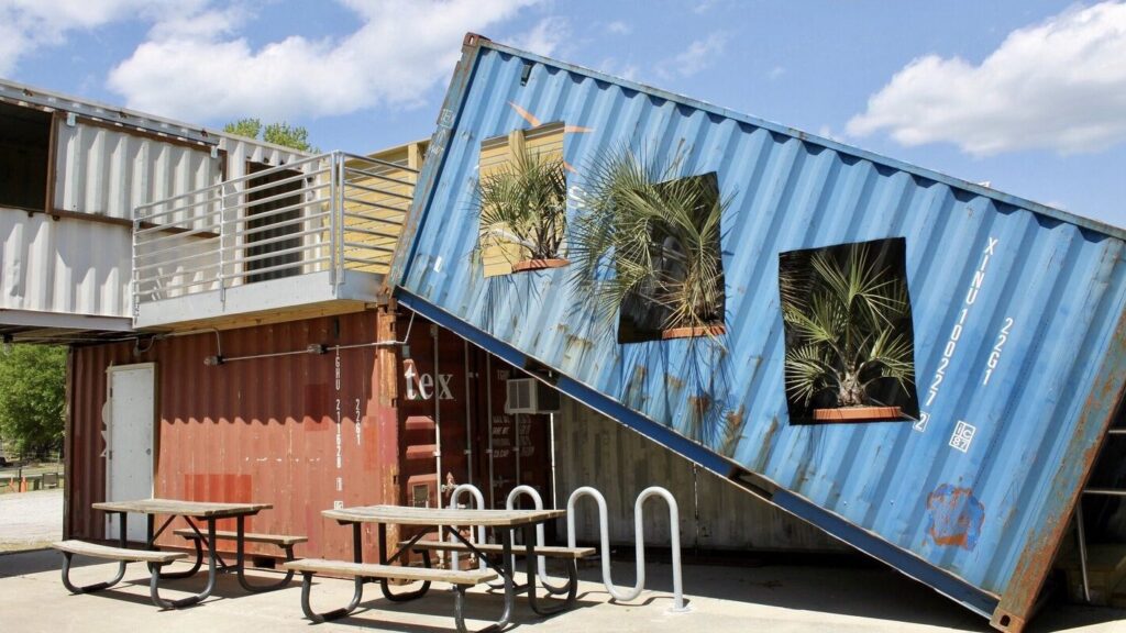cargo district shipping container mall shops residential Wilmington NC